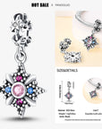 Romantic Retro Classic Series Lotus Charm Beads Fits Pandora Bracelet Women 925 Silver Pendant Bead Jewelry