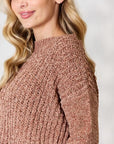 BiBi Tassel Trim Long Sleeve Sweater