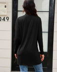 Basic Bae Full Size Open Front Long Sleeve Cardigan with Pockets