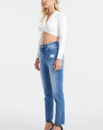 BAYEAS Full Size High Waist Distressed Raw Hew Skinny Jeans