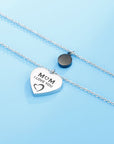 Stainless Steel Double-Layered Heart Pendant Necklace