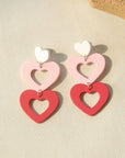 Cutout Heart Acrylic Dangle Earrings