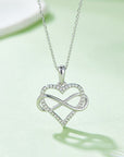 Moissanite 925 Sterling Silver Heart Shape Necklace