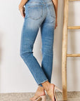 Kancan High Rise Distressed Slim Straight Jeans