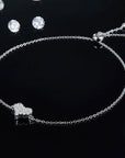 Moissanite 925 Sterling Silver Heart Bracelet